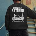 Retirement 2025 Retire Deer Hunting Retired For Dad Men's Sweatshirt Back Print Retirement 2025 Retire Deer Hunting Retired For Dad Men's Sweatshirt Back Print