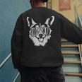Retro Corgi Dad Dog Owner Pet Welsh Corgi Fathers Day Men's Sweatshirt Back Print