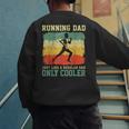 Retro Running Dad Runner Marathon Athlete Humor Outfit Men's Sweatshirt Back Print