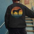 Rhodesian Ridgeback Vintage Retro Dog Mom Dad Men's Sweatshirt Back Print