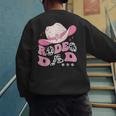 Rodeo Dad Pink Cowgirl 1St Birthday Family Matching Men's Sweatshirt Back Print Rodeo Dad Pink Cowgirl 1St Birthday Family Matching Men's Sweatshirt Back Print