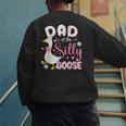 Silly Dad Goose Dad 1st Birthday Family Matching Party Men's Sweatshirt Back Print