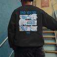 Sonic The Hedgehog Father's Day Dad Qualities Distressed Men's Sweatshirt Back Print