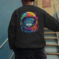 Space Cat Mom Cat Dad Men Women Kids Astronaut Space Men's Sweatshirt Back Print