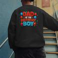 Spider Birthday Party Dad Of The Birthday Boys Spider Webs Men's Sweatshirt Back Print
