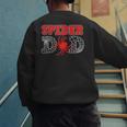 Spider Dad Spidey Birthday Family Matching Kid Daddy Spiders Men's Sweatshirt Back Print Spider Dad Spidey Birthday Family Matching Kid Daddy Spiders Men's Sweatshirt Back Print