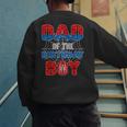 Spider Web Birthday Party Dad Of The Birthday Boy Men's Sweatshirt Back Print