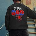 Spiders Dad Matching Family Birthday Father's Day Men's Sweatshirt Back Print