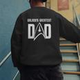 Star Trek Father's Day Galaxy's Greatest Dad Badge Men's Sweatshirt Back Print