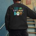 Star Wars Grogu Mandalorian Toon Dad Of The Birthday Boy Men's Sweatshirt Back Print