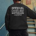 Stepdad Official Cheerleader Bodyguard Cheer Step Dad Men's Sweatshirt Back Print