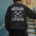Tee Styley Mechanic Dad Novelty Small Men's Sweatshirt Back Print