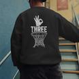 Three Points Throw Basketball Player Fan Dad Joke Tee Men's Sweatshirt Back Print Three Points Throw Basketball Player Fan Dad Joke Tee Men's Sweatshirt Back Print