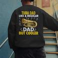 Tuba Player Men Dad Grandpa Marching Band Brass Tubist Men's Sweatshirt Back Print