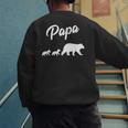 Twin Dad Papa Bear Two Cubs 2 Kids Men's Sweatshirt Back Print