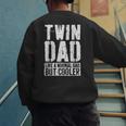 Twin Dad Shirt Men Dad Of Twins Fathers Day Men's Sweatshirt Back Print