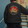 I Have Two Titles Dad & Pops I Rock Them Both For Grandpa Men's Sweatshirt Back Print
