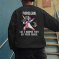 Unicorn Dad Girl Birthday Party Clothing Papacorn Men's Sweatshirt Back Print