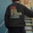Veteran Dad Men's Sweatshirt Back Print Veteran Dad Men's Sweatshirt Back Print