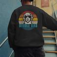 Vintage Best Doodle Dad Ever Father's Day Golden Doodle Men's Sweatshirt Back Print