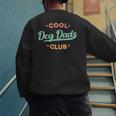 Vintage Cool Dog Dads Club Father's Day Dog Lover Men's Sweatshirt Back Print