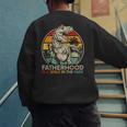 Vintage Fatherhood Is A Walk In The Park DadRex Dinosaur Men's Sweatshirt Back Print