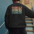 Vintage Grill Dad Grilling Chilling Refilling Men's Sweatshirt Back Print