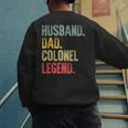 Vintage Husband Dad Colonel Legend Retro T-Shirt Men's Sweatshirt Back Print