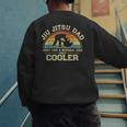 Vintage Jiu Jitsu Dad Just Like A Normal Dad Only Cooler Men's Sweatshirt Back Print