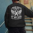 I Wear In Memory Of My Dad Lung Cancer Awareness Men's Sweatshirt Back Print