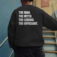 Wedding Officiant Art For Men Dad Ordained Minister Men's Sweatshirt Back Print