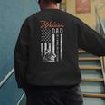 Welder Dad Like A Normal Dad Only Cooler USA Flag Welding Men's Sweatshirt Back Print