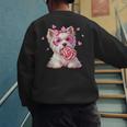 Westie Dog Valentines Day Dog Mom Westie Dad Candy Sucker For Men Women Girls Kids Men's Sweatshirt Back Print Westie Dog Valentines Day Dog Mom Westie Dad Candy Sucker For Men Women Girls Kids Men's Sweatshirt Back Print