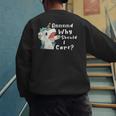 And Why Should I Care Sarcastic Unicorn Dad Mom Men's Sweatshirt Back Print