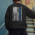 Wrestling Dad Men's Sweatshirt Back Print