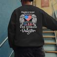 WWII Veterans Daughter Dad Remembrance Veteran Day Men's Sweatshirt Back Print