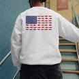 American Flag Fishing-Shirt Men Kids Bass Fish Dad Patriotic Men's Sweatshirt Back Print