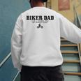 Biker Dad Mountain Bike MTB Father's Day Cyclist Men's Sweatshirt Back Print
