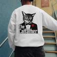 The Cat Father Cool Cat Dad Cat Lovers Men's Sweatshirt Back Print
