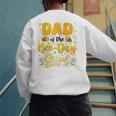 Dad Of The Bee Day Girl Flower Birthday Family Matching Men's Sweatshirt Back Print