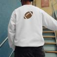 Dad Of The Birthday Boy Football Lover First Birthday Party Men's Sweatshirt Back Print