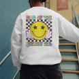 Dad Of The Birthday Girl Retro Family Matching Party Bday Men's Sweatshirt Back Print