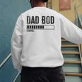 Dad BOD Loading 2024 Dad Fathers Day Baby Announcement Men's Sweatshirt Back Print