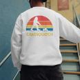 Dad Lawn Mowing Grassquatch Bigfoot Mower Garden Men's Sweatshirt Back Print