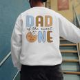 Dad Of The Sweet One Cookies And Milk 1st Birthday Party Men's Sweatshirt Back Print