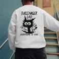 Dad Threenager Dad Daddy Of A Threenager Men's Sweatshirt Back Print
