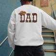 Dad Western Family Matching Birthday Cowboy Cowgirl Men's Sweatshirt Back Print