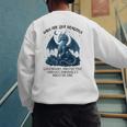 Dads Are Like Dragons Legendary Protective Fatherhood Men's Sweatshirt Back Print