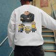 Despicable Me Minions Father's Day 1 Dad Cardboard Sign Men's Sweatshirt Back Print
