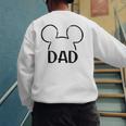 Disney Mickey And Friends Dad Mickey Ears Outline Logo Men's Sweatshirt Back Print